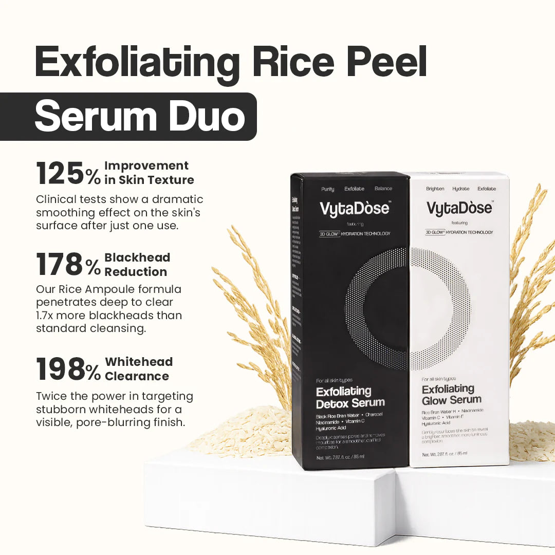 Exfoliating Rice Peel Serum Duo
